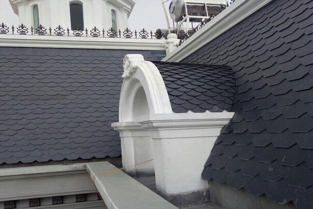 Mái đá Lai Châu có tuổi thọ cao, độ bền màu theo thời gian